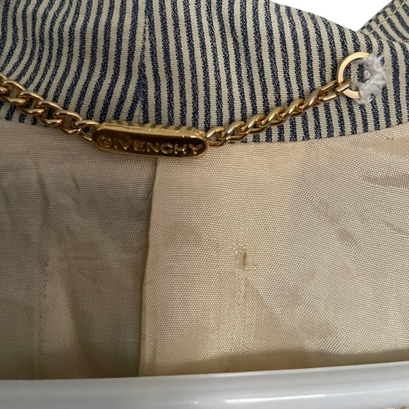 Vintage Givenchy Pinstripe Blazer 16 - Picture 2 of 6